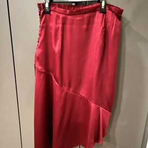 Beautiful Wine Red Satin skirt from Banana Republic ( Olivia Palermo Collection)